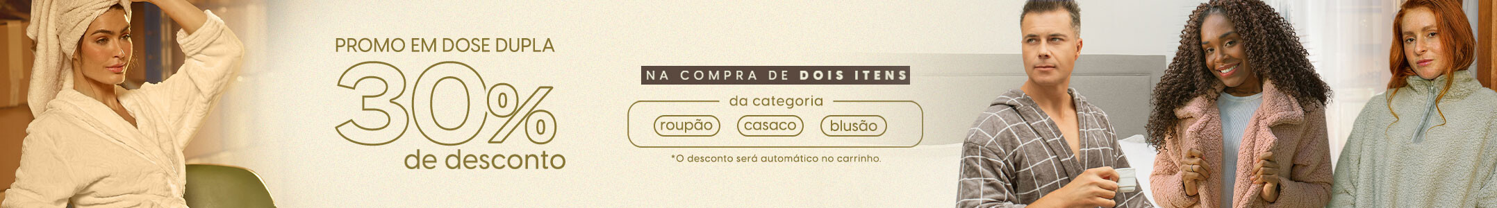 categoria de combo roupões e casacos